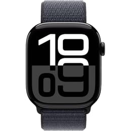 Apple Watch Series 10 (2024) GPS 46 mm - Aluminium Diamantschwarz - Sport loop Midnight