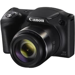 Kompakte Canon PowerShot SX430 IS - Schwarz + Kameralinse Zoom Lens 42x IS 24–1008mm f/3.5-6.6
