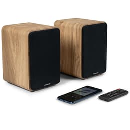 Lautsprecher Bluetooth Enceintes de bibliothèque, Caisson Bois COSY - 100W - Thomson WS602DUO - Bluetooth 5.0, Entrée optique câble inclus -