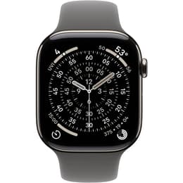Apple Watch (2025) GPS + Cellular 46 mm - Titan - Sportarmband Grau