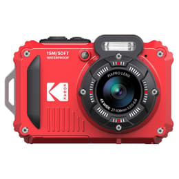 Kompakt - Kodak PixPro WPZ2 Schwarz/Rot + Objektivö Kodak Zoom Optique x4 27-108mm f/3.0-6.6