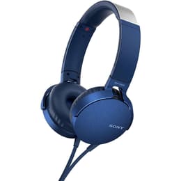 Sony MDR-XB550AP Extra Bass Kopfhörer verdrahtet mit Mikrofon - Blau