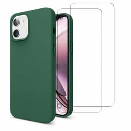 Hülle iPhone 11 und 2 schutzfolien - Silikon - Grün