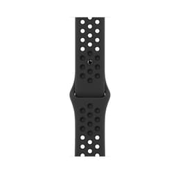 Apple Watch (Series 7) 2021 GPS + Cellular 41 mm - Aluminium Mitternacht - Sportarmband Schwarz