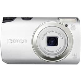 Kompakt Kamera PowerShot A3200 IS - Silber + Canon Zoom Lens 5x IS 28-140mm f/2.8-5.9 f/2.8-5.9