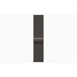 Apple Watch Series 10 (2024) GPS + Cellular 46 mm - Titan Schiefer - Milanaise Armband Schwarz
