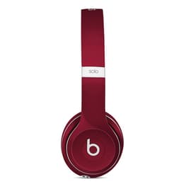 Beats Solo 2 Lux Edition Kopfhörer Noise cancelling verdrahtet mit Mikrofon - Rot