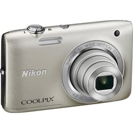 Kompakt - Nikon Coolpix S2800 Grau Objektiv Nikon Nikkor 5X Wide Optical Zoom 26-130mm f/3.2-6.5