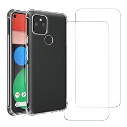 Hülle Google Pixel 5 und 2 schutzfolien - TPU - Transparent