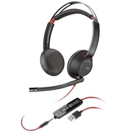 Plantronics Blackwire C5220 Kopfhörer gaming mit kabel mit Mikrofon - Schwarz