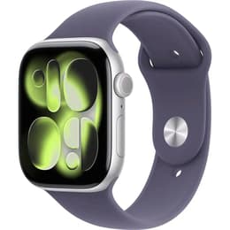 Apple Watch (2025) GPS 46 mm - Aluminium Silber - Sportarmband