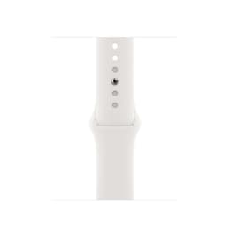 Apple Watch Series 6 (2020) GPS + Cellular 40 mm - Rostfreier Stahl Gold - Sportarmband Weiß