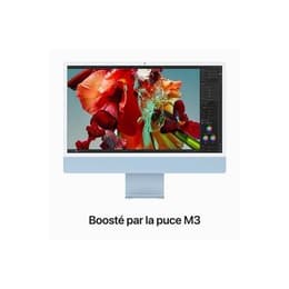 iMac 24" (2023) Apple M3 mit 8‑Core CPU 10-core GPU - 2 TB SSD - 24 GB AZERTY - Französisch Standardglas