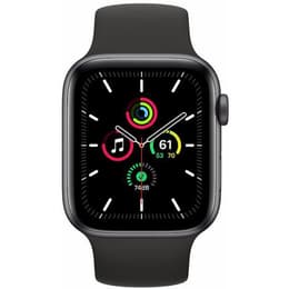 Apple Watch (Series SE) 2020 GPS + Cellular 44 mm - Aluminium Space Grau - Sportarmband Schwarz