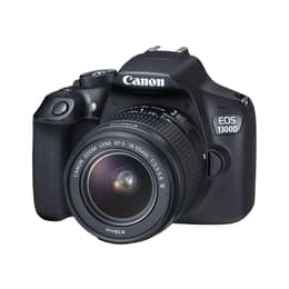 Spiegelreflexkamera EOS 1300D - Schwarz + Canon Canon EF-S 18-55 mm f/3.5-5.6 IS STM + Canon EF-S 55-250 mm f/4-5.6 IS STM f/3.5-5.6 + f/4-5.6