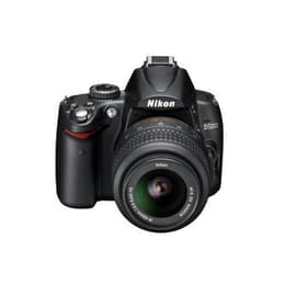 Spiegelreflexkamera Nikon D5000 Schwarz Objektiv Nikon AF-S DX Nikkor 18-55mm f/3.5-5.6G VR + AF-S DX Nikkor 55-200mm f/4-5.6G ED VR