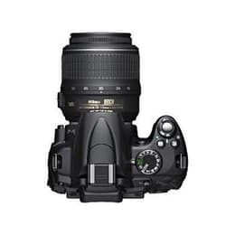 Spiegelreflexkamera Nikon D5000 Schwarz Objektiv Nikon AF-S DX Nikkor 18-55mm f/3.5-5.6G VR + AF-S DX Nikkor 55-200mm f/4-5.6G ED VR