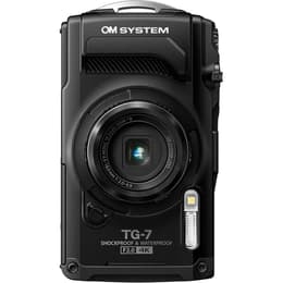 Kompakt Kamera TG-7 - Schwarz + OM SYSTEM LENS 4x WIDE OPTICAL ZOOM f/2.0-4.9