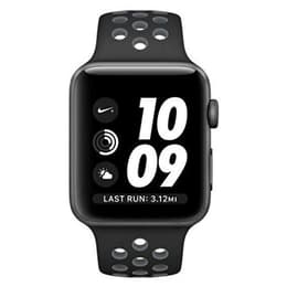 Apple Watch (Series 4) 2018 GPS 44 mm - Aluminium Space Grau - Nike Sportarmband Schwarz