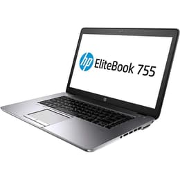 HP EliteBook 755 G4 15" A10 2.4 GHz - SSD 256 GB - 8GB QWERTY - Englisch
