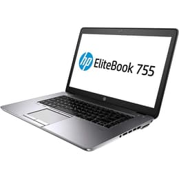 HP EliteBook 755 G4 15" 2.4 GHz - SSD 256 GB RAM 8 GB QWERTY - Englisch