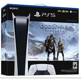 PlayStation 5 Digital Edition 825GB - Weiß + God of War Ragnarok