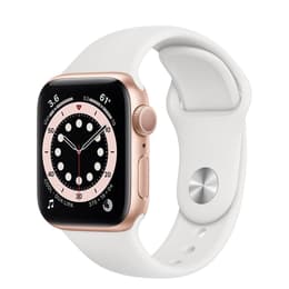 Apple Watch (Series 4) 2018 GPS 40 mm - Aluminium Gold - Sportarmband Weiß