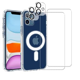 Hülle iPhone 12 Mini und 2 schutzfolien - TPU - Transparent