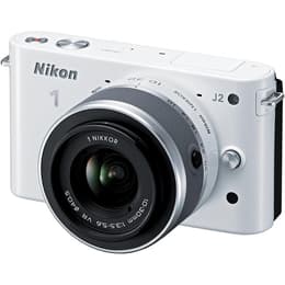 Nikon 1 J2 Hybrid - Weiß + Nikkor 11-27,5 mm Objektiv