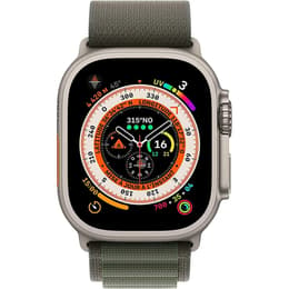 Apple Watch (Ultra) 2022 GPS + Cellular 49 mm - Titan Grau - Alpine loop Grün