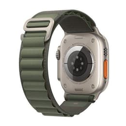 Apple Watch (Ultra) 2022 GPS + Cellular 49 mm - Titan Grau - Alpine loop Grün