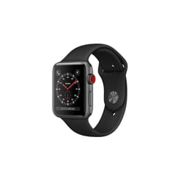 Apple Watch (Series 3) 38 mm - Aluminium Space Grau - Sportarmband Schwarz