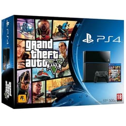 PlayStation 4 500GB - Schwarz + Grand Theft Auto V