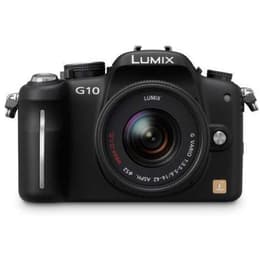 Hybrid-Kamera Lumix DMC-G10 - Schwarz + Panasonic Lumix G Vario 14-42 mm f/3.5-5.6 II ASPH. MEGA O.I.S f/3.5-5.6