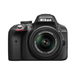 Reflex - Nikon D3300 + AF-S Objektiv 18-55mm VR II - Schwarz