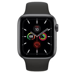 Apple Watch Series 5 (2019) GPS + Cellular 44 mm - Aluminium Space Grau - Sportarmband Schwarz