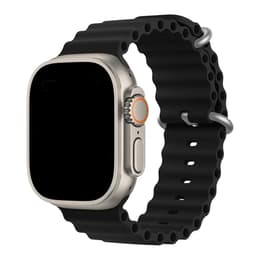 Apple Watch Ultra 2 (2023) GPS + Cellular 49 mm - Titan Titan Natur - Ocean Armband Schwarz