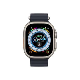 Apple Watch Ultra 2 (2023) GPS + Cellular 49 mm - Titan Titan Natur - Ocean Armband Schwarz