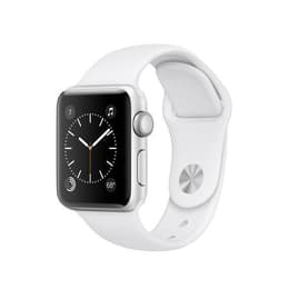 Apple Watch (Series 2) 2016 GPS 38 mm - Aluminium Silber - Sportarmband Weiß