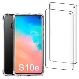 Hülle Galaxy S10e und 2 schutzfolien - Recycelter Kunststoff - Transparent