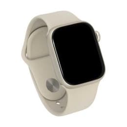 Apple Watch Series 8 (2022) GPS 45 mm - Aluminium Polarstern - Sportarmband Weiß