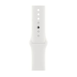 Apple Watch Series 7 (2021) GPS + Cellular 45 mm - Aluminium Mitternacht - Sportarmband Weiß