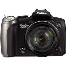 Kompakt Bridge Kamera PowerShot SX20 IS - Schwarz + Canon Canon Zoom Lens 20x IS 28–560mm f/2.8–5.7 f/2.8–5.7