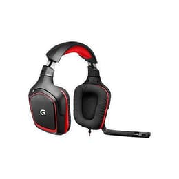 Logitech G230 Kopfhörer Noise cancelling gaming mit kabel mit Mikrofon - Schwarz/Rot
