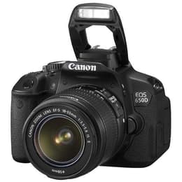 Spiegelreflexkamera - Canon Eos 650D Schwarz + Objektivö Canon Zoom Lens EF-S 18-55mm f/3.5-5.6