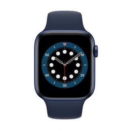 Apple Watch Series 6 (2020) GPS 44 mm - Aluminium Blau - Sportarmband Blau