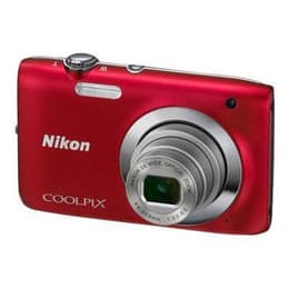 Kompakt Kamera Coolpix S2600 - Rot + Nikon Nikkor Wide Optical Zoom 26-130 mm f/3.2-6.5 f/3.2-6.5