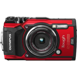 Kompakt Kamera Tough TG-5 - Rot/Schwarz + Olympus Olympus Wide Optical Zoom 25-100 mm f/2-4.9 f/2-4.9