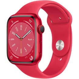 Apple Watch (Series 8) 2022 GPS + Cellular 45 mm - Aluminium Rot - Sportarmband Rot