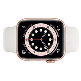 Apple Watch (Series 4) 2018 GPS 44 mm - Aluminium Gold - Sportarmband Weiß